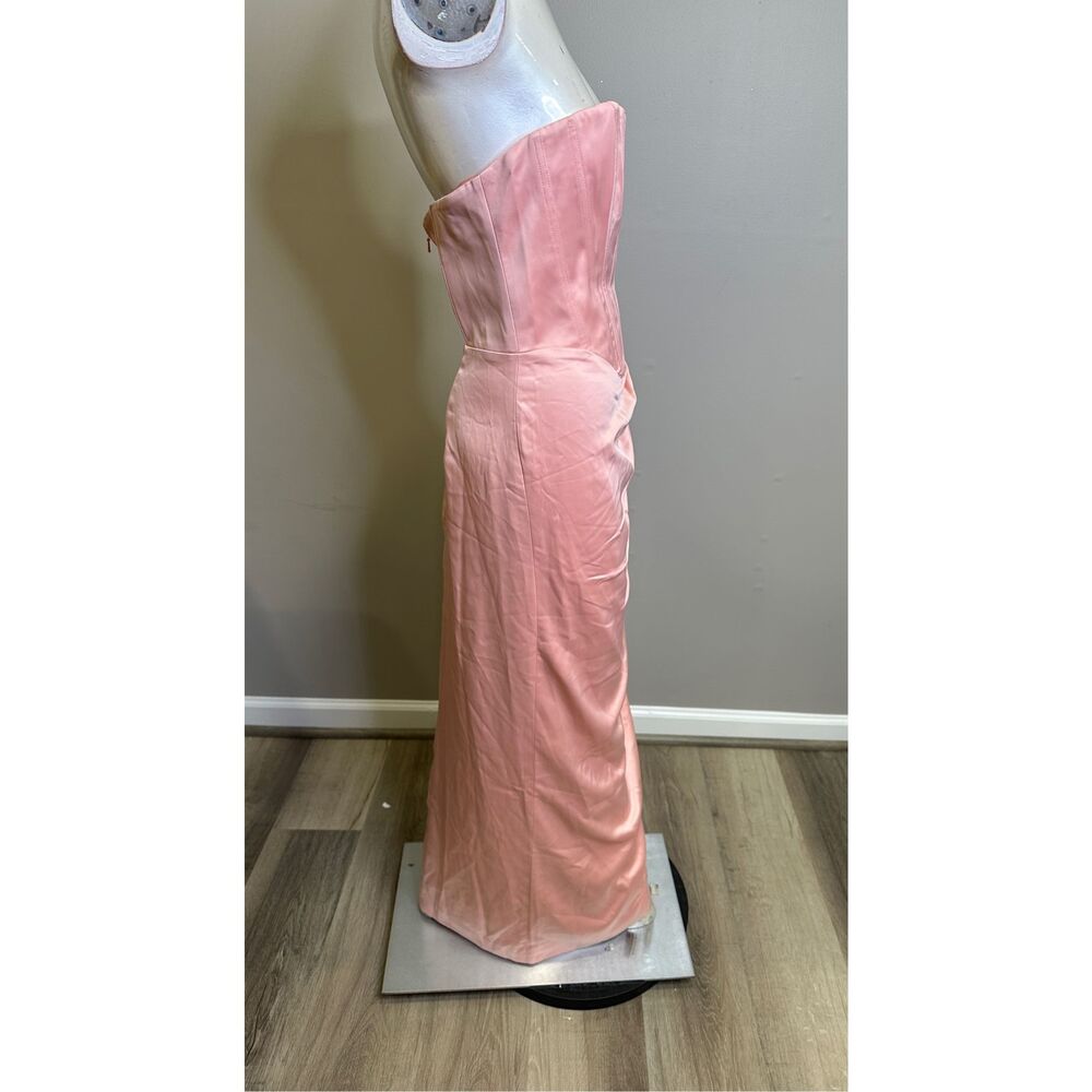 NWT Bardot Everlasting Satin Midi Dress in Soft Pink Size S $148 - Picture 5 of 6